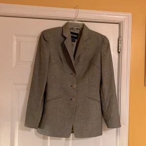 Giorgio Armani 100% cashmere women’s black and grey blazer jacket size 8